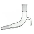 thumbnail image 1 of Receiver Adaptor, Bend with Vent - Socket Size: 19/26, Cone Size: 24/29 - Borosilicate Glass - Eisco Labs, 1 of 1