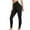 Black, variant on Azrian Breathable Women's Active Leggings for Yoga Women's Leggings High Waisted Yoga Trousers Workout Exercise Capris For Casual Summer Pants