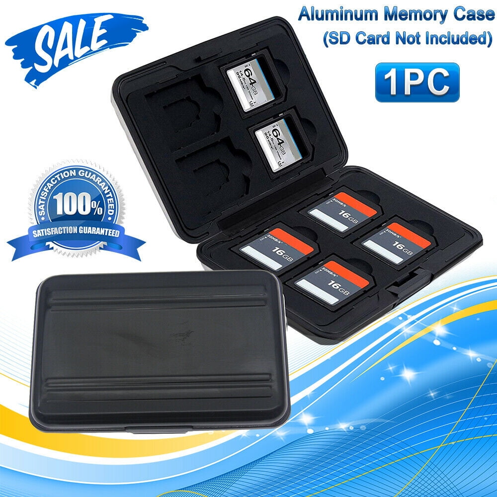Memory Wallet 8 SD +8 Micro SD TF Cards Protecter Storage Holder Pouch