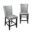 thumbnail image 2 of Camila Square Counter Height Dining Set 9pc - Silver Counter Height Chairs, 2 of 4