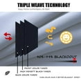 thumbnail image 2 of WPM Blackout Curtain Room Darkening Panels/Drapes for Living Room, Black Thermal Insulated Grommet Bedroom Window Draperies&nbsp;63 inch, 2 of 3