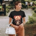 thumbnail image 6 of Shadow Milk Cookie Ladies Summer Print Fashion T-Shirt, 6 of 6