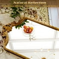 thumbnail image 7 of Easy4Home 71"x32" Arched Full-Length Floor Mirror, Luxurious Vintage Design with Ornate Carving, Antique Gold, 7 of 7