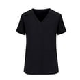 thumbnail image 3 of Christmas Shirts for Women, Polyester Anti-Wrinkle Hospital Shift Clothes Medical Attire Stretchy Healthcare Holiday Nurse Appreciation Gifts Breathable Scrubs Quick-Dry Black Xxl, 3 of 4
