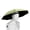 Green, variant on Hands Free Umbrella Hat 27.2in Vinyl Black Coating UV Protection Umbrella Cap Foldable Windproof Frame Headwear for Fishing Gardening Beach