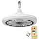 thumbnail image 2 of Ventilador de techo con control remoto, luz LED y aromaterapia | 3 velocidades y 3 modos de luz | Base E27 para dormitorio, sala de estar y estudio, 2 of 6