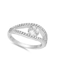 thumbnail image 2 of Tension Eye Dainty Women's Engagement Ring 1.9 Ct Diamond 14K White Gold Over, 2 of 2