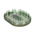 thumbnail image 2 of Yhmxh Divided Lazy Susan Organizer, Oval 360° Rotating Turntable with Removable Dividers, Multi-Compartment Rotating Storage Tray for Kitchen Countertop Cabinet Pantry Bottle Cosmetic Organizer, 2 of 6