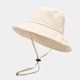 thumbnail image 4 of Sombrero de cubo con cuerda para mujer, gorra de playa de ala ancha con protección solar, accesorio de vacaciones al aire libre para senderismo, 4 of 4