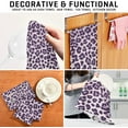 thumbnail image 7 of GZHJMY Purple Leopard Kitchen Dish Towels Set of 1,Dishcloths,Absorbent Soft Towels Hand Towels, Tea Towels,18" x 28", 7 of 7