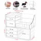 thumbnail image 2 of Organizador de maquillaje Cq acrílico transparente, paquete de 2 con 6 cajones, 2 of 5