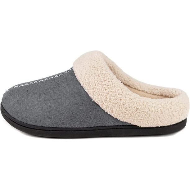 Women s Fair Isle Nordic Lined Slippers with Memory Foam Walmart