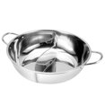 thumbnail image 1 of LCXmlly Double-Flavoured Hotpot DoubleFlavored Stainless Steel Pot Set: Binaural Induction Cooker Compatible, 1 of 6