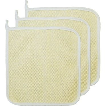 3 pcs/Set Dual-Sided with Soft Weave Exfoliating Scrub and Soft Terry Cloth Towel Home Spa Exfoliating Face and Body - Shower Scrubber - Remove Dead Skin -Great for Skin Care in The Massage Bath