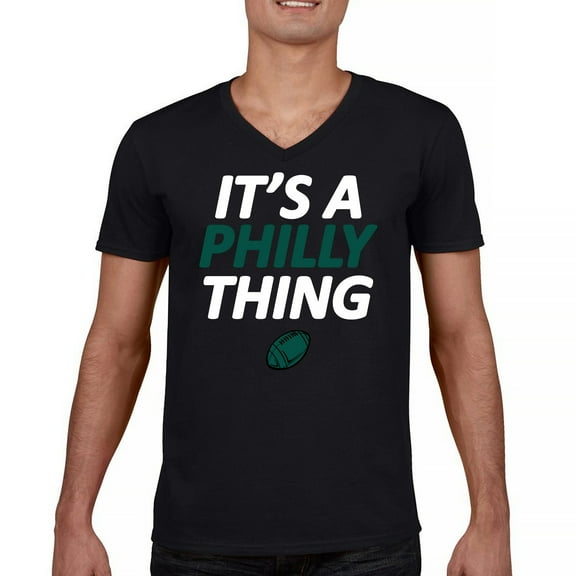 It's a Philly Thing Funny V-Neck T-shirt Philadelphia Birds Fan Champions City of Brotherly Love Football Fly Tee