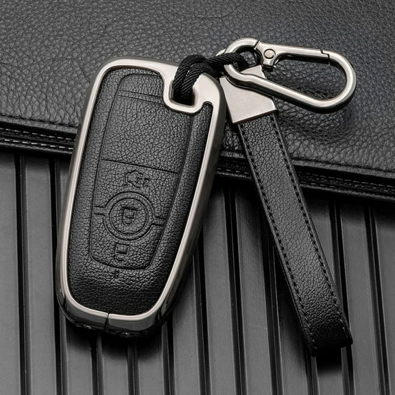 Car Leather Key Cover Cases for Ford Focus 4 3 for Explorer for Fusion 3 Buttons