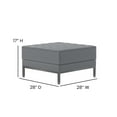 thumbnail image 4 of Flash Furniture Hercules Imagination Series Gray Leathersoft Ottoman, 4 of 7