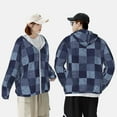 thumbnail image 6 of Easygdp Blue Gingham Buffalo Check Lightweight Long Sleeve Sun Shirt Sports long-Sleeved Sun Protective Clothing, Quick Drying Breathable - XX-Large, 6 of 9