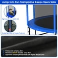 thumbnail image 6 of Jump Into Fun Trampoline 8 10 12 14 15 16FT, 1500LBS Trampoline for Kids Adults, Trampolines with Enclosure, Basketball Hoop, Wind Stakes, Galvanized Anti-Rust Coating, Outdoor Backyard Trampoline, 6 of 8