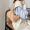 thumbnail image 3 of Bolsos de Hombro de Felpa para Mujer Bolsos Sintética Bolso de Mensajero Totes Satchel Moda Otoño Invierno Bolso Macarena Bolso Monedero Mujer, 3 of 8