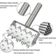 thumbnail image 2 of 2026 Pizza Dough Docker Roller Pins Pastry Dough Tool, Stainless Steel Handle Roller Pin Puncher For Cake Pie Cookies Bread Pastry Baking Cooking Tool, 2 of 5