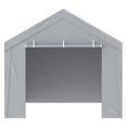 thumbnail image 2 of Carport Replacement Canopy Cover Top & Side Wall 10 x 20 ft Garage Tent Shelter Tarp Heavy-Duty Waterproof & UV Protected, 2 of 7