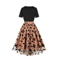 thumbnail image 3 of IROINNID Summer Dresses for Women 2024, Maxi Dress Short Sleeve and Round Neck Ruffled Floral Printed Summer Holiday Dresses, 3 of 8