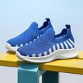 thumbnail image 6 of WZEIIOT Girls Breathable Mesh Sneakers Lightweight Casual Slip-On Soft Sole Sports Shoes, 6 of 9