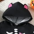 thumbnail image 5 of GYRATEDREAM Newborn Baby Bat Costume Halloween Cosplay Cloak Romper with Wings Ears Hoodie My First Halloween Outfit for Boy Girl 0-24 Months, 5 of 11