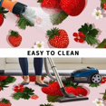 thumbnail image 4 of Pink Strawberry Outdoor Rug 4x6 Ft, Non Slip Washable Area Rug, Spring Floral Watercolor Summer Botanical Patio Rugs Carpet Runner, Large Floor Mat for Indoor/Outdoor Deck Porch Camping, 4 of 8