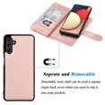 thumbnail image 5 of Takfox Compatible for Samsung Galaxy A13 (5G) Case, for Galaxy A13 (5G) Wallet Case, PU Leather ID Credit Card Holder Folio Flip Cover [9 Card Slots] [Magnetic] Detachable Case & Strap,Rose, 5 of 7