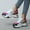 White, variant on Babysbule Shoes Women, Fashion Ladies Stretch Cloth Large Size Women's Casual Sports Color Block Comfortable Women's Shoes