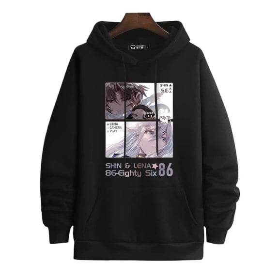 86 Eighty Six Unisex Anime Graphic Hoodie Long Sleeve Pullover Sweatshirt
