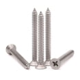 thumbnail image 4 of XINQIHANG #8 x 1-1/2" (100 pcs) Stainless Flat Head Phillips Drive Sheet Metal Tek Screws, 304 (18-8) Stainless Steel Screw for Wood, Countersunk Head Wood Screw, Self Tapping, 4 of 7