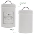 thumbnail image 3 of Minkissy Tea Coffee Sugar Canisters Rectangular Metal for Kitchen Use 1Set, 3 of 7