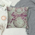 thumbnail image 2 of Wuche  Spring Easter Pillow Covers Pink Eggs Easter Themed Print Decorative Outdoor Throw Pillows Holiday Easter Decorations Cushion Covers Rustic Decor for Couch Sofa Bed, 2 of 5