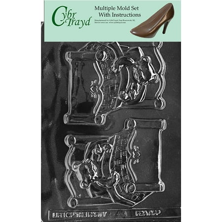 

Bear In Bed Chocolate Candy Mold with Exclusive Cybrtrayd Copyrighted Molding Instructions Pack of 6