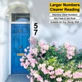 thumbnail image 4 of 8" Floating Address House Number, Modern Metal Anti-Rust House Numbers with Nail Kits for Door Garden Mailbox Decor Visibility Signage, 4 of 7