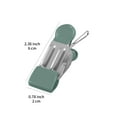 thumbnail image 3 of Dipped Plastic Pants Clip, Metal Windproof Clothes Hanger for Drying, Compact Stainless Steel Pants Rack, Strong Clip for Organizing Clothes, Household Use, Silver/Black, 3 of 3