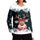 thumbnail image 1 of WILLBEST Sudadera con Capucha de Estilo Acogedor, Manga Larga, Estilo Casual, con Estampado Festivo para Comodidad y Calidez Diarias Grande, 1 of 5