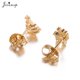 thumbnail image 5 of Pendientes de acero inoxidable con cuernos de ciervo para mujer, joyería navideña, copo de nieve, pan de jengibre, Piercing, regalos, 5 of 5