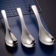 thumbnail image 3 of 2pcs Stainless Steel Spoons Children Spoons Soup Spoons Rice Spoons Kids Tableware, 3 of 9