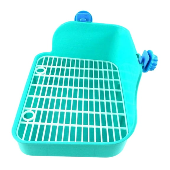 Rabbit Toilet, Cage Box Potty Trainer Corner Litter Bedding Box Pet Galesaur,Small Animals, Guinea Pigs, Chinchilla, Ferret - Green