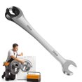 thumbnail image 4 of Ratcheting Wrench, Ratcheting Open End Wrench for Nuts, Double Open end Ratcheting Wrench Plum Bayonet Quick Ratchet Wrench for Tube Hose Oil Pipe Repairment, 4 of 9