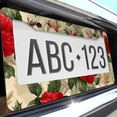 thumbnail image 6 of 1 Pcs Hibiscus License Plate Frame, License Plate Cover for Car Decorative Parts, Aluminum License Plate Bracket Holder Rust-Proof Weather-Proof for US Standard Car, 6 of 9