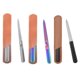 thumbnail image 1 of Lima de uñas, Lima de uñas de acero inoxidable de doble cara con mango antideslizante y estuche de cuero, Kit de manicura de doble cara para el cuidado de las uñas, 1 of 5