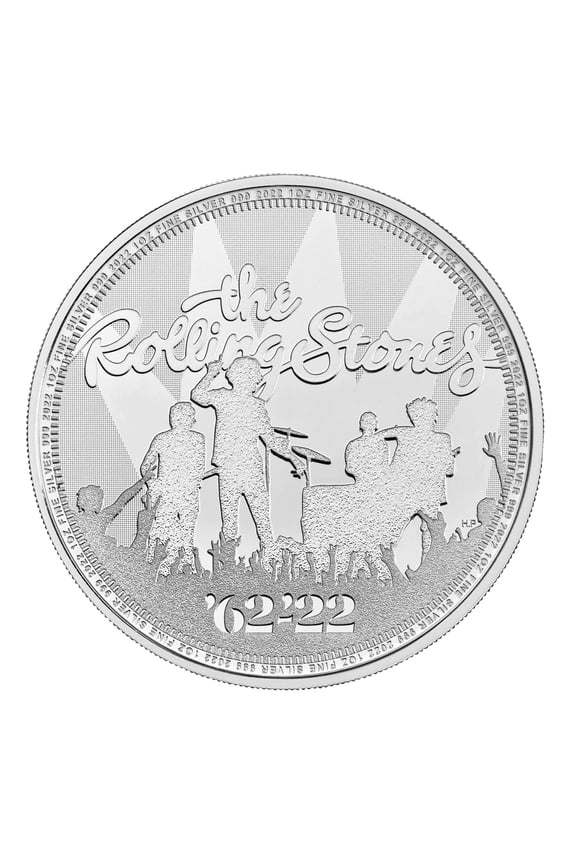 2022 Music Legends Series - Rolling Stones 1 oz .999 Fine Silver Coin BU