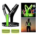 thumbnail image 3 of Reflective Vest One Size Adjustable Pocket Vests Vest+Arm strap Black, 3 of 9
