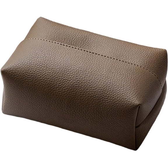 PU Leather Facial Tissue Box Organizer Rectangle Tissue Box Cover Modern Style Tissue Holder for Bathroom Livingroom Office