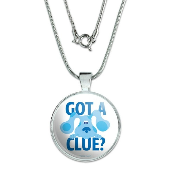 Blue's Clues Got a Clue 1" Pendant with Sterling Silver Plated Chain